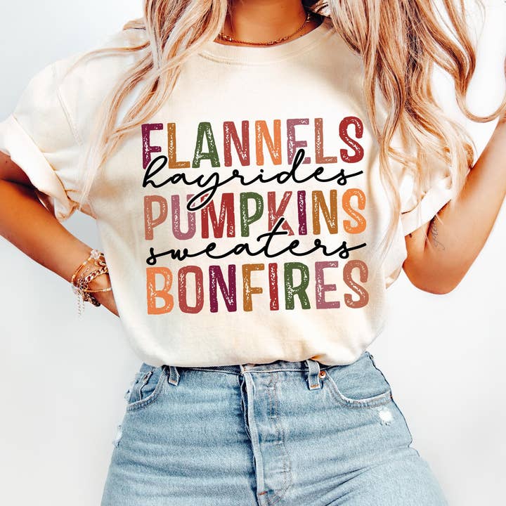 CVH DREAMY LTD - Wholesale Graphic Sweatshirt - Women's - Flannels Hayrides Pumpkin Sweatshirt, Pumpkin Spice Sweater3