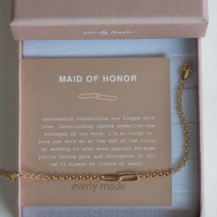 Everly Made - Wholesale Link & Chain Bracelet - Linked Bracelet • Maid of Honor0