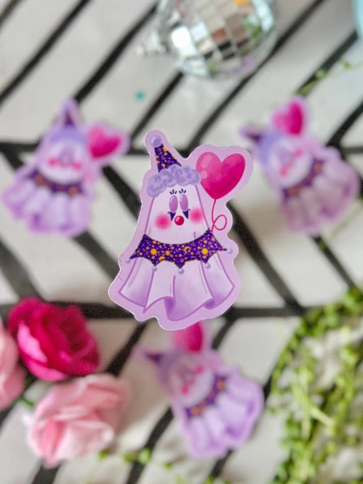 Clown Ghost - Sticker for wholesale by Crafted in chaos