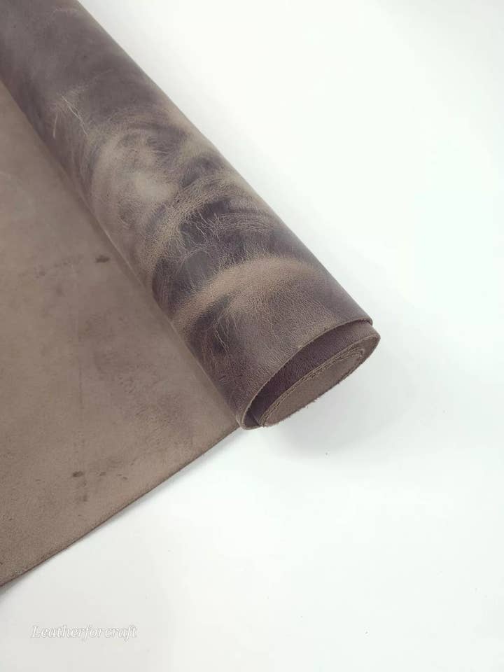Cuarzo Café Crazy Horse Cuero Vintage Grueso 2,0/2,2 mm para venta al por mayor de Leatherforcraft