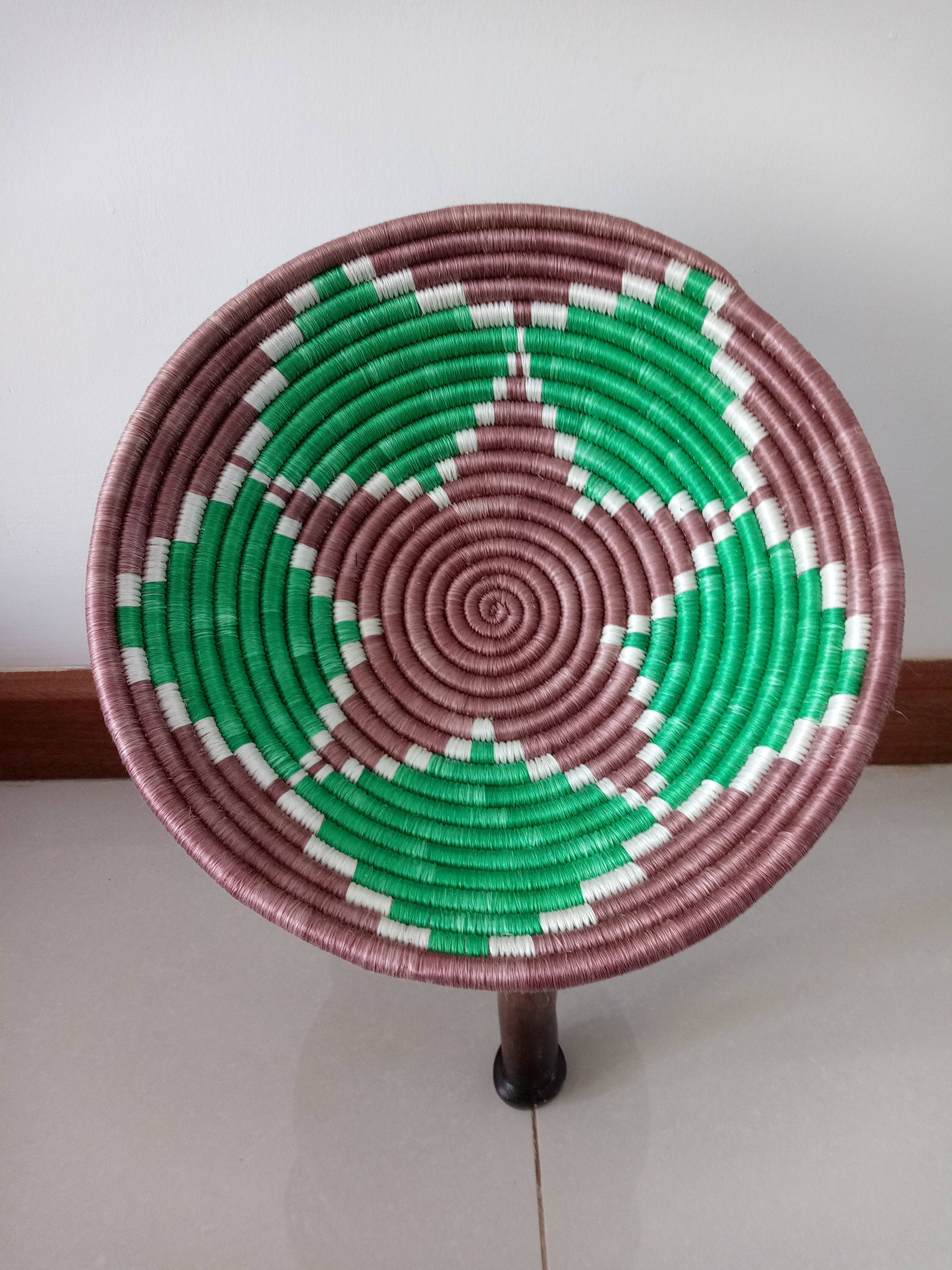 African Craft Collection - Venta al por mayor Cestas - Cestas africanas tejidas a mano en colores verde turquesa y verde8
