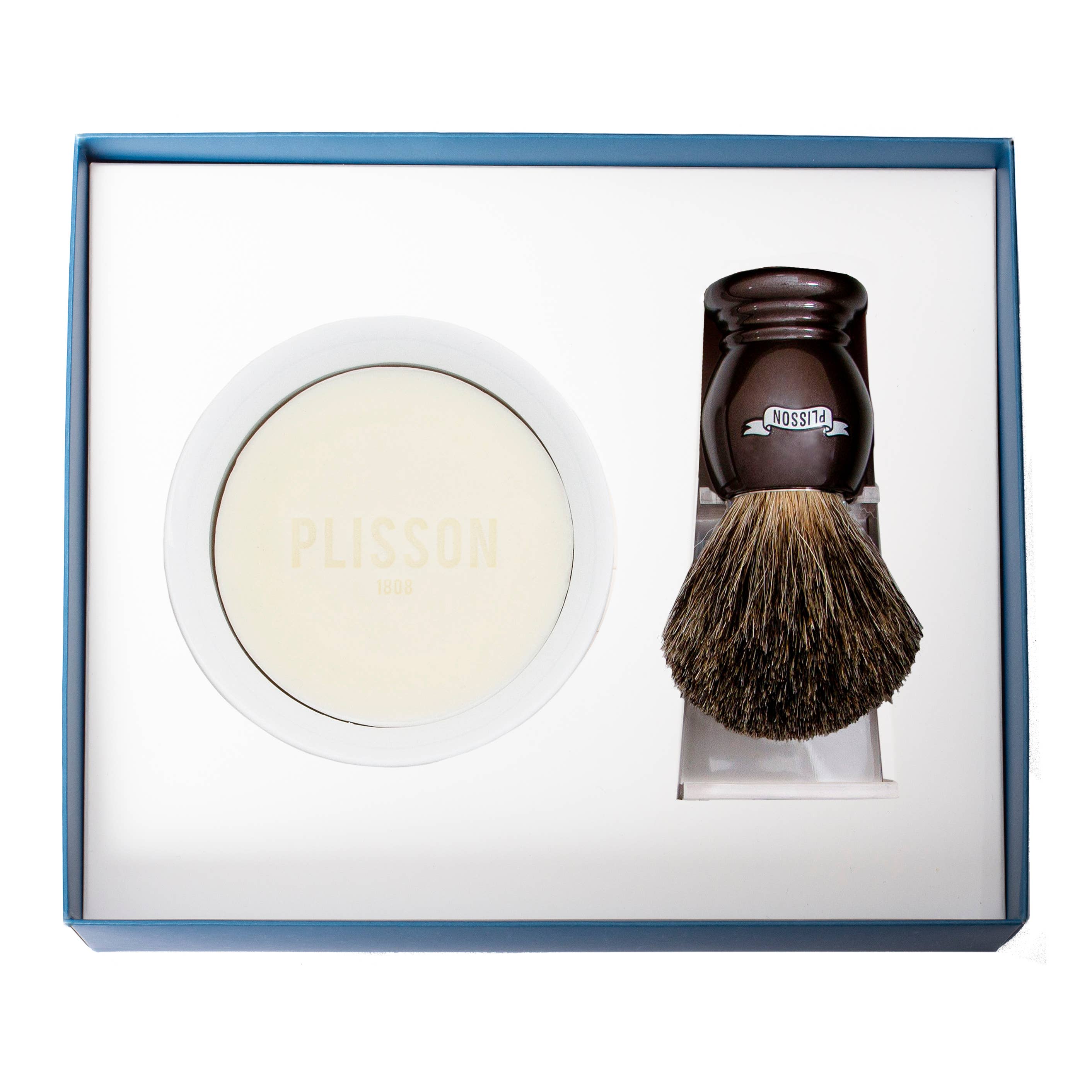Plisson 1808 - Wholesale Shaving Set/Kit - Men's - Genuine Essential Shaving Brush Initiation Set - 9 colors7