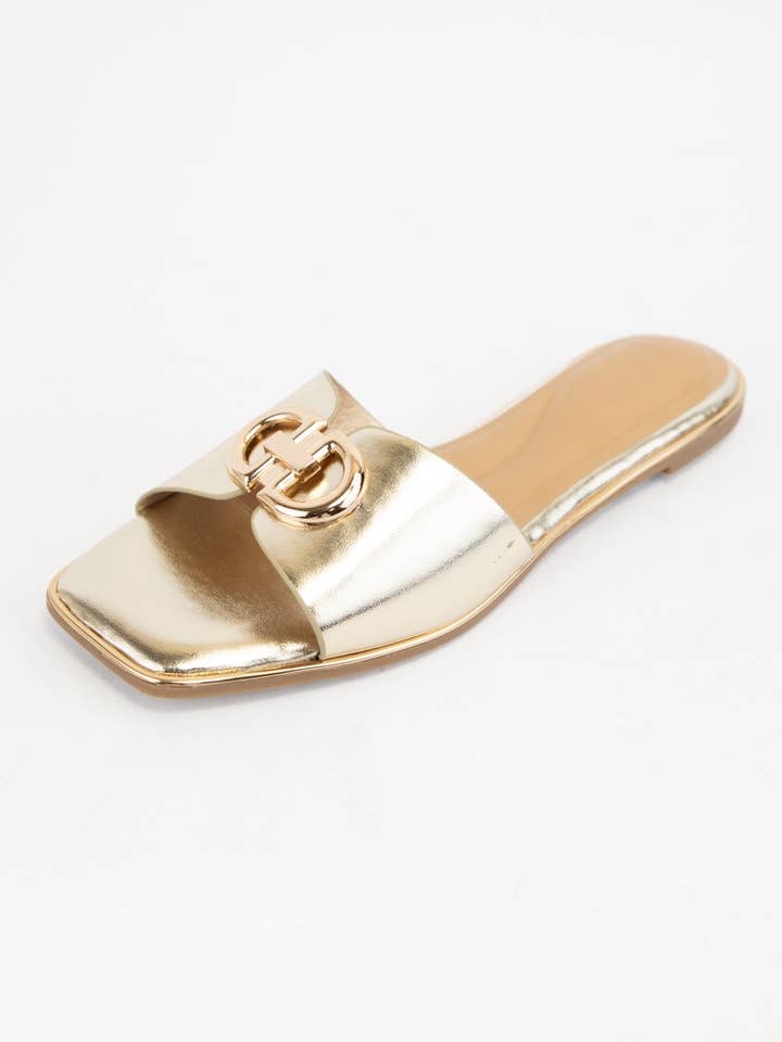 CCOCCI - Wholesale Sandals – Women's - RIMU-01 SEMI SQUARE TOE SLIP-ON SANDALS5