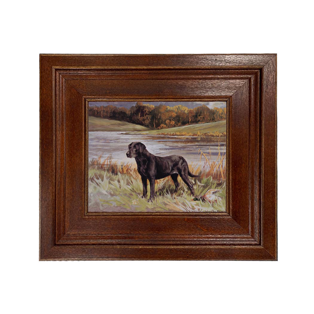 Madison Bay Co. - Historical Home Decor Reproductions - Wholesale Art Print - Labrador Retriever with Duck Framed Painting Print on Canvas18