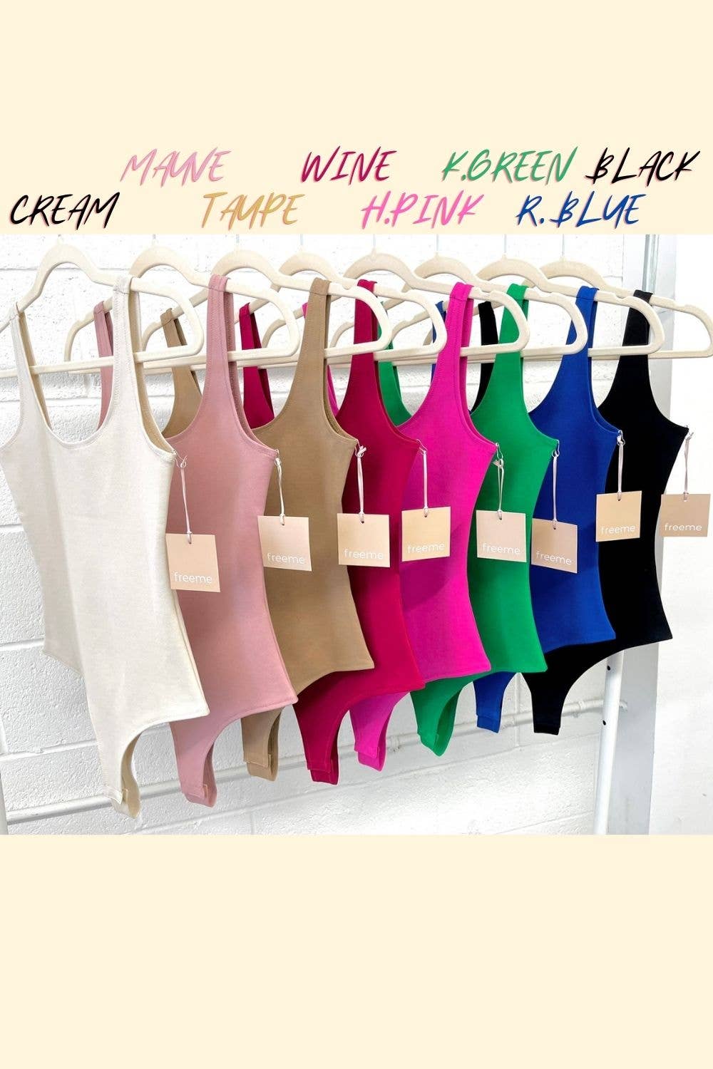 freeme - Vente Body – femme - BODY BASIC PONTE (ST# FRT1144N)1