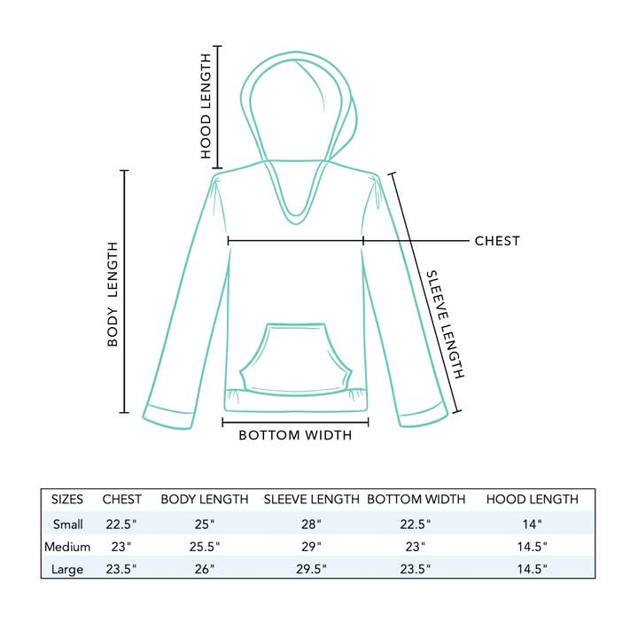 Lotus and Luna - Wholesale Hoodie - Women's - Sage Baja Pullover Hoodie
