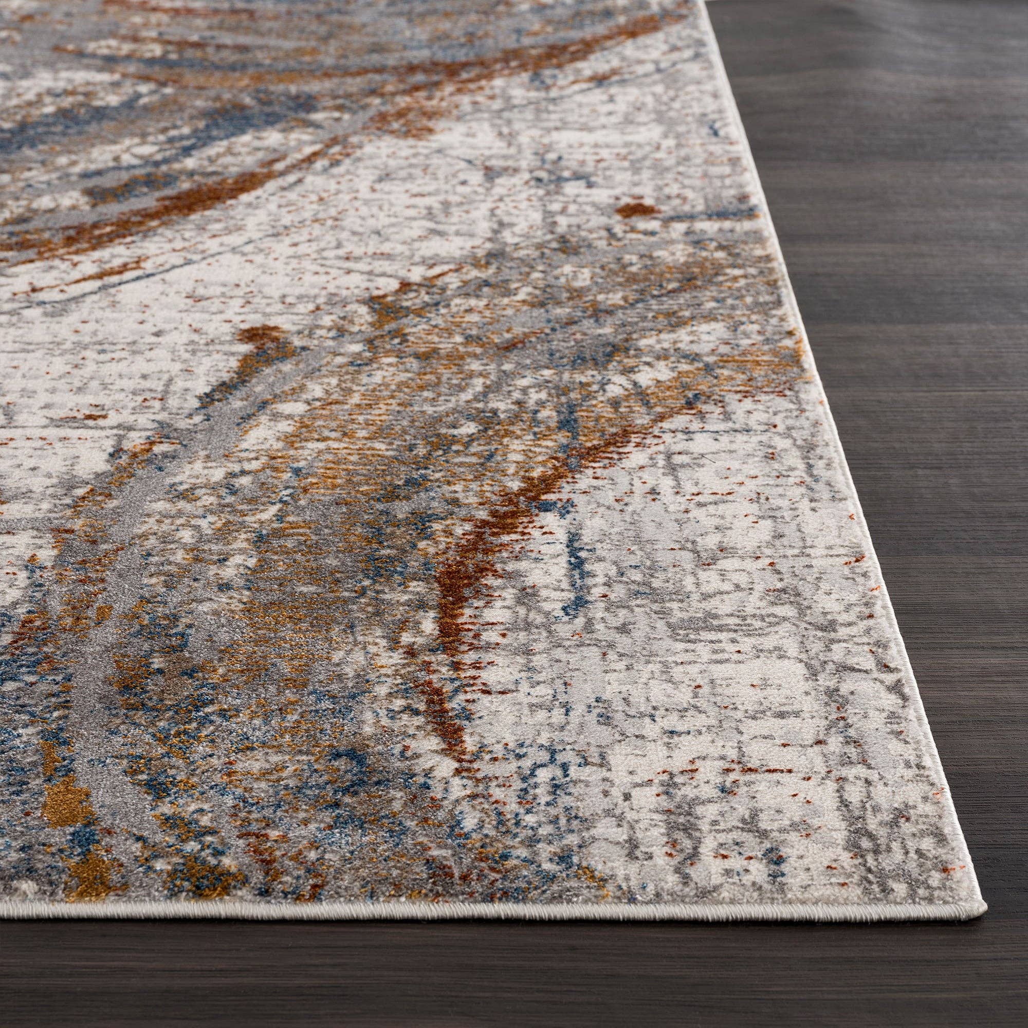 Multi Tapis multicolore Abstract Circle en vente sur Faire6