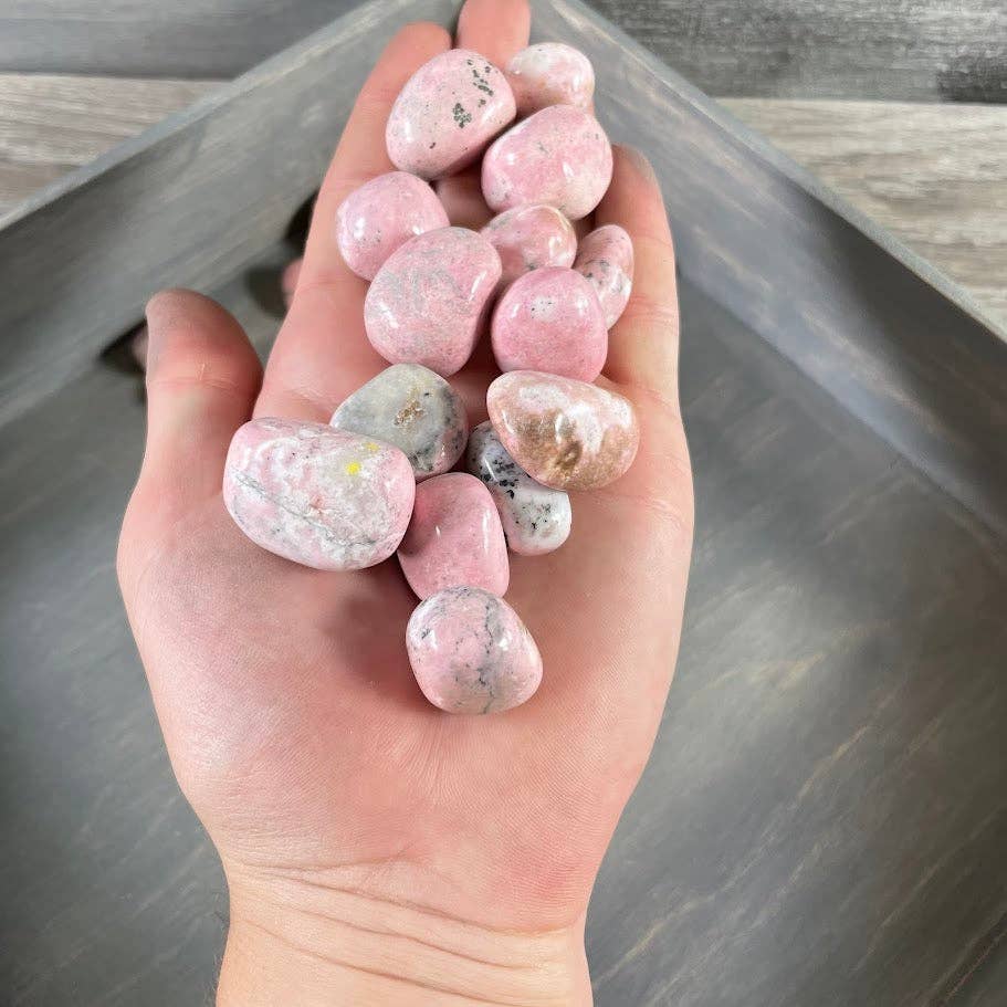 Keystone Crystals - Wholesale Spirituele steen/kristal - Rhodoniet getrommelde stenen uit Peru – Verkocht per zak van 1 pond0