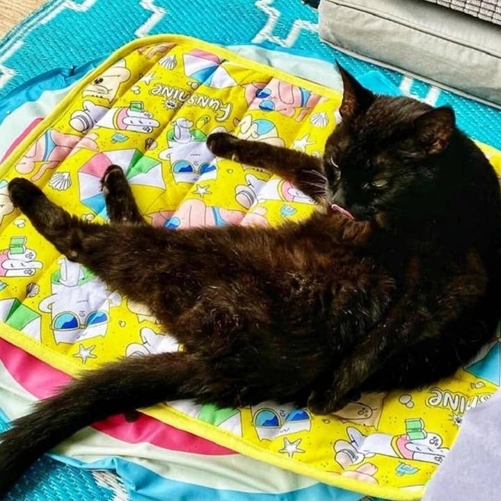 WufWuf - Wholesale Pet Mat - Dog - MyMeow Funshine Cool Cat Mat, Cooling Pet Mat, 48cm x 60cm