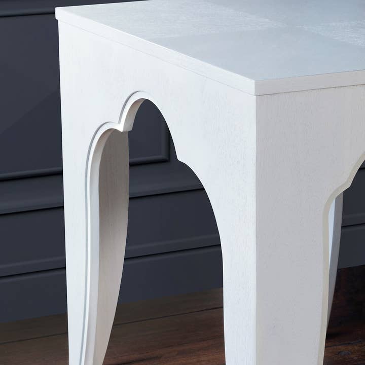 Park Hill Collection - Wholesale Side Table - Island Manor End Table, Whitewash3