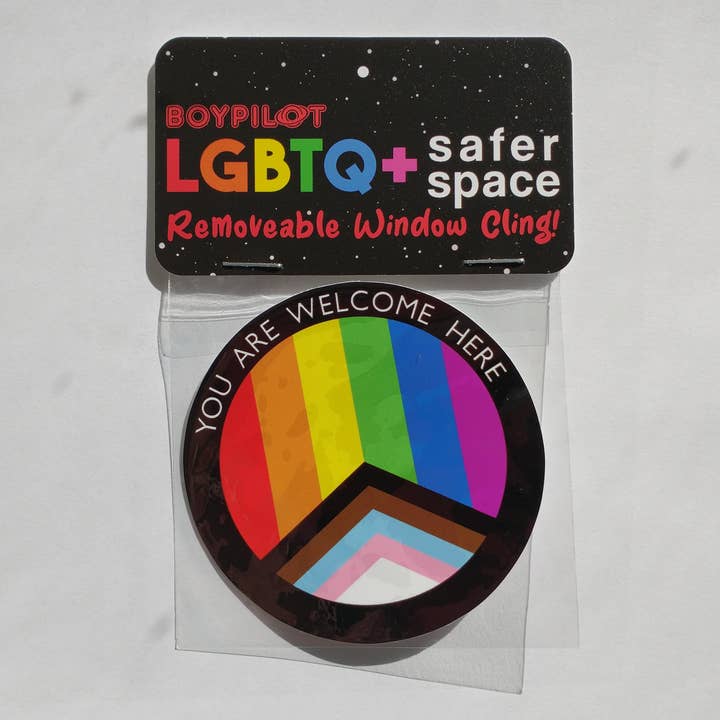 BoyPilot Goods - Wholesale Sticker - LGBTQ+ Safer Space Window Cling7