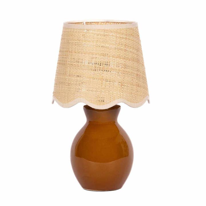 Hauteloom - Wholesale Accent/Desk Lamp - Salgareda Red Rattan Table Lamp1
