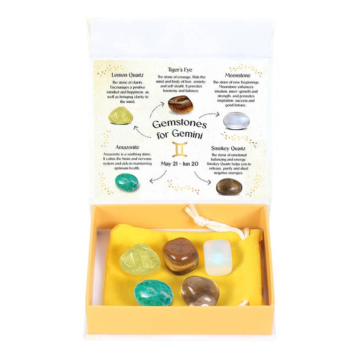 Something Different Wholesale - Wholesale Spiritual Stone/Crystal - Gemini Zodiac Crystal Tumblestone Set