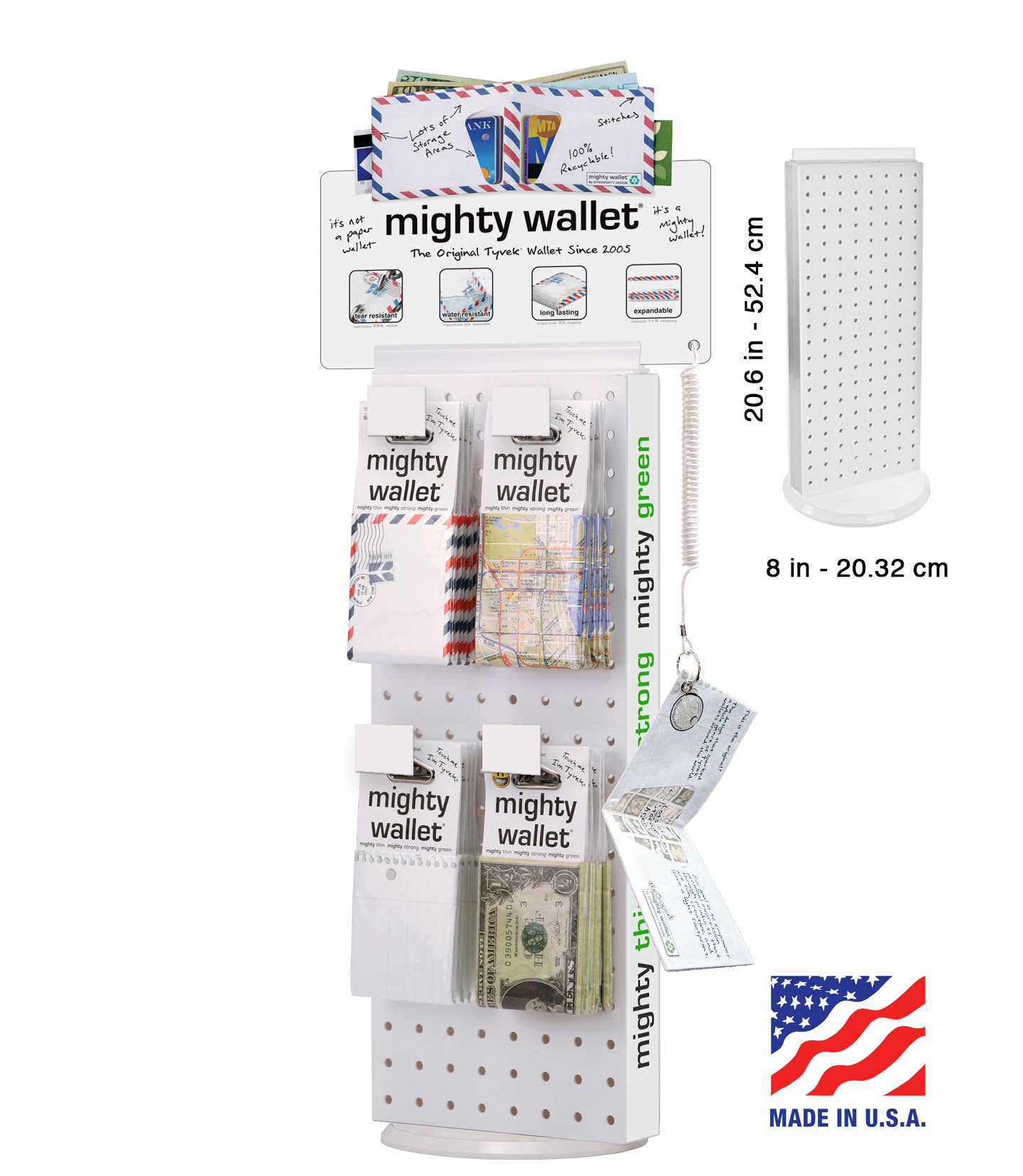 Mighty Wallet - Vente Présentoir – accessoires - Affichage POP de compteur rotatif à 8 chevilles1