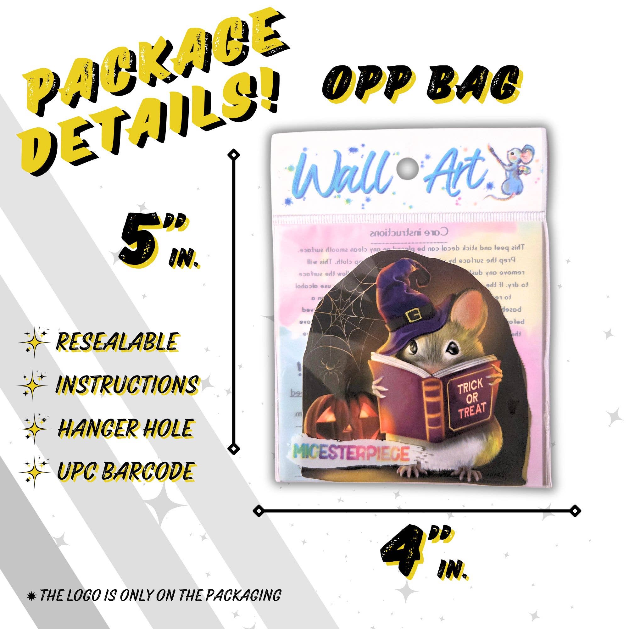 Micesterpiece - Wholesale Wall Decal/Stickers - 3D Halloween Mouse Hole Wall Sticker Decal - Micesterpiece6