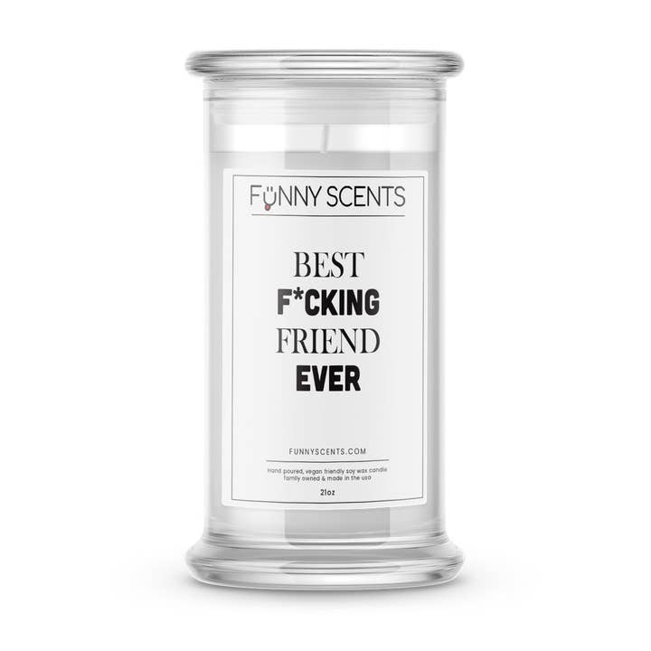 Best F*cking Friends Ever Funny Candles for wholesale by JewelryCandles.com
