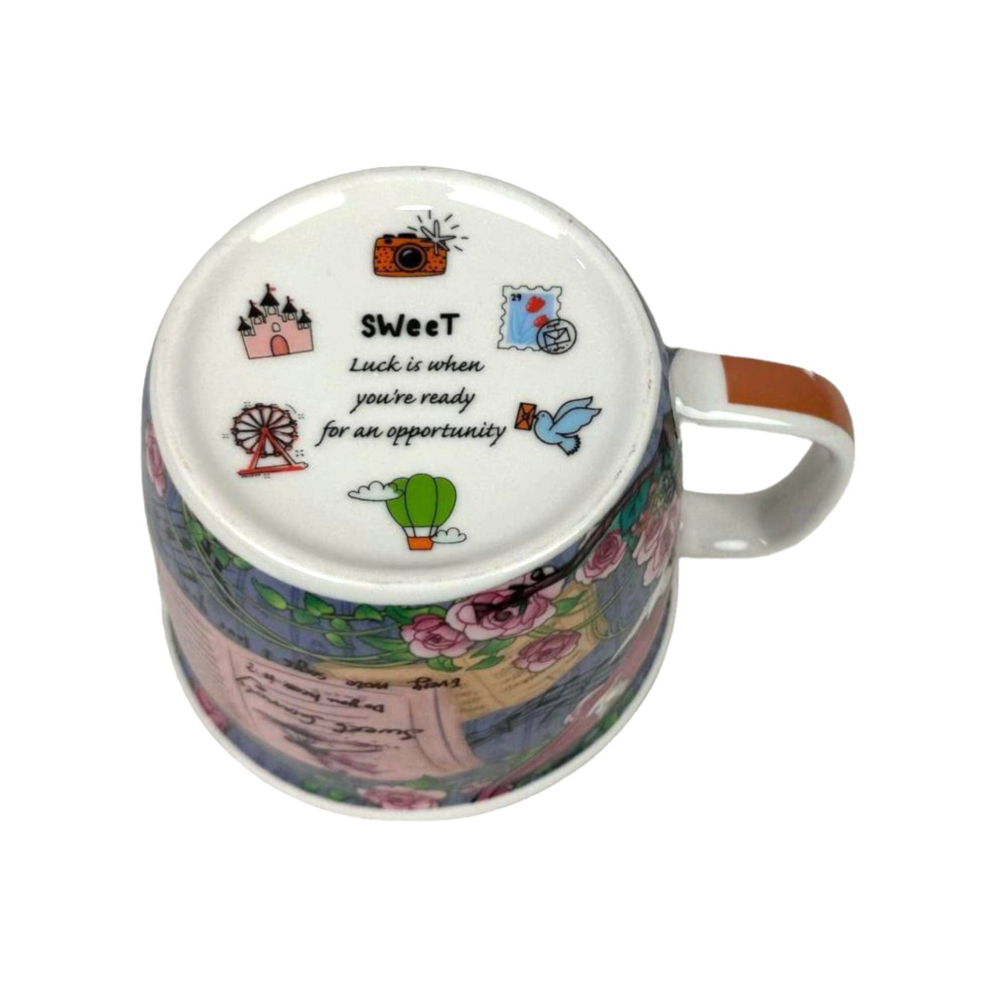 multicolore Tazza in ceramica da donna della collezione Sweet Candy in vendita all'ingrosso su Faire13