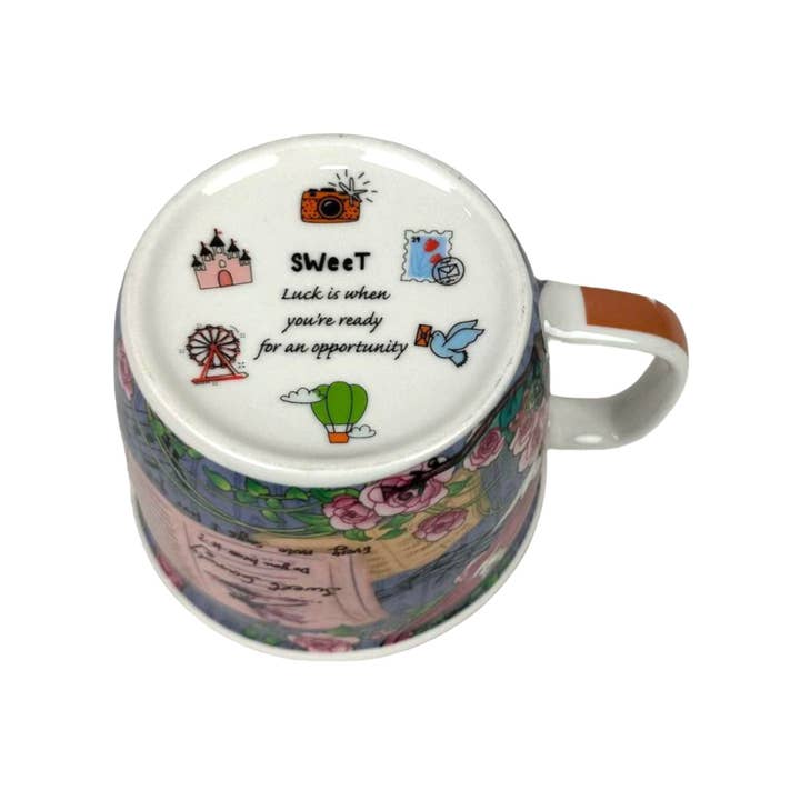 multicolore Tazza in ceramica da donna della collezione Sweet Candy in vendita all'ingrosso su Faire13