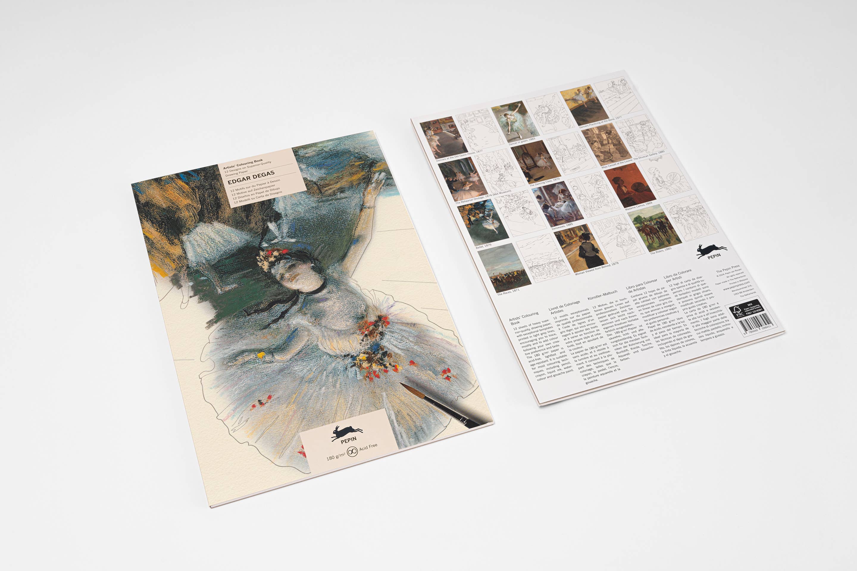 Pepin Press - Wholesale Coloring & Activity Book - Adult - Edgar Degas Artists' Colouring Book
0