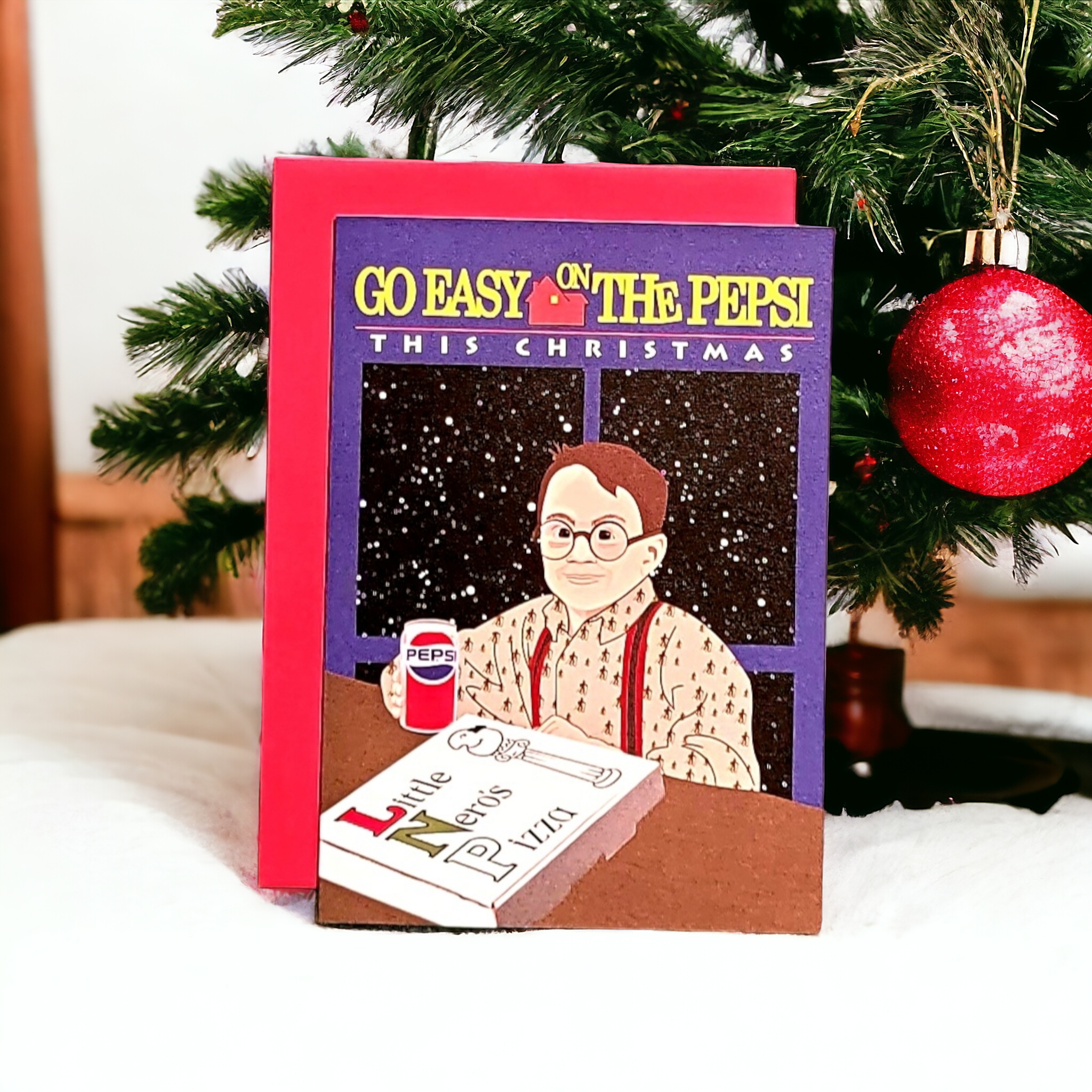 Thanks You're Welcome - Wholesale Christmas Card - Fuller - Go Easy on the Pepsi this Christmas - 5x7 Greeting Card2