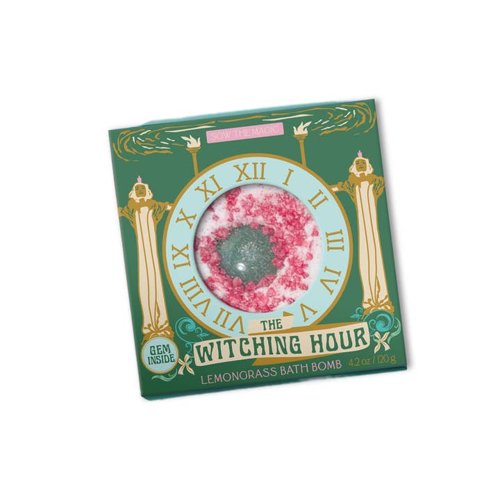 Sow the Magic - Wholesale Bath Bomb/Fizz - The Witching Hour Lemongrass Bath Bomb with Aventurine