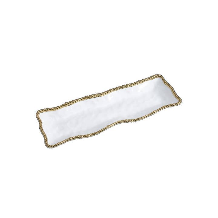 Rectangular Serving Piece - 48,3x16,5x4,4cm - GOLDEN SALERNO pour la vente par Pampa Bay