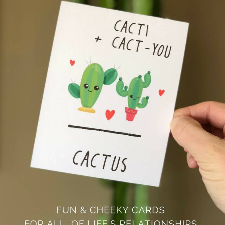 Personal Paper Hugs - Wholesale Love Card - Cute Cactus Card Long Distance Relationship Card Succulent Card Funny Love You Card Cute Love Card Anniversary Card Funny Cacti Card8