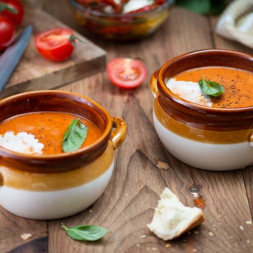 Kook - Wholesale Serve Bowl - Kook Puebla Ceramic French Onion Soup Crocks, Set of 4,18 oz3