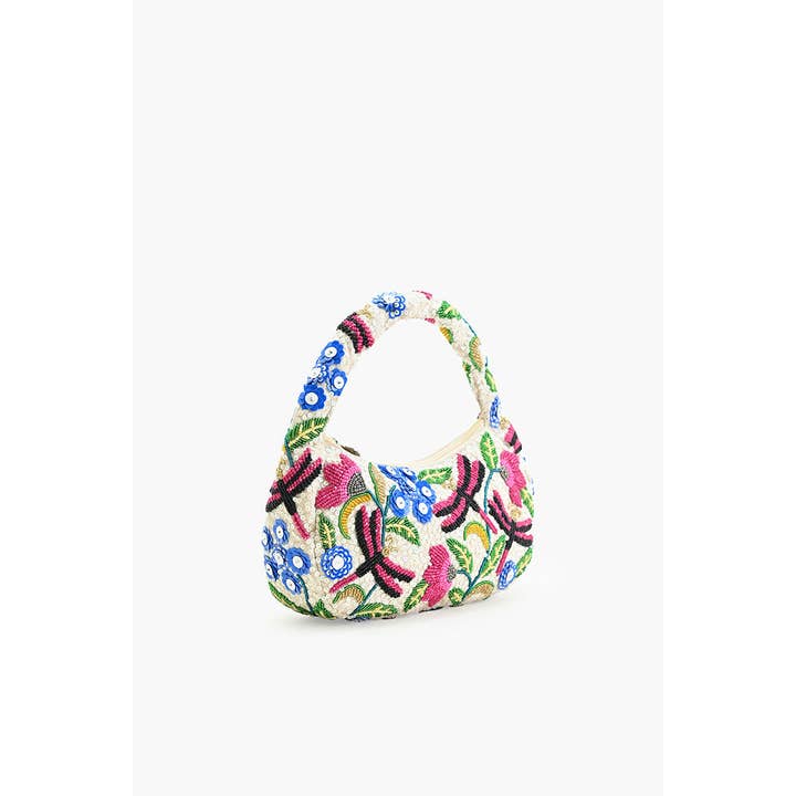 America & Beyond - Wholesale Top Handle Bag - Women's - Dragonfly Dreams Kashmiri Satchel