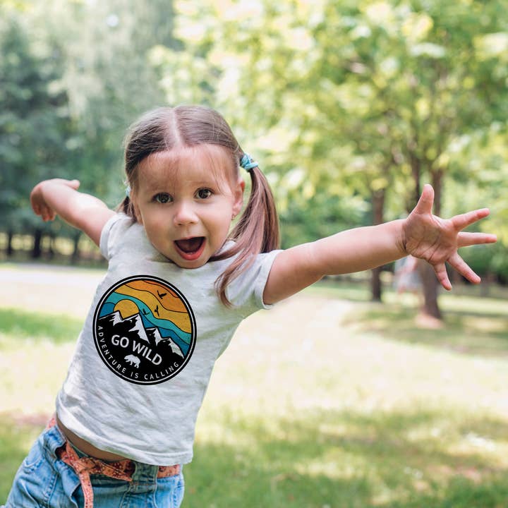 Go Wild Youth Toddler Baby T-Shirt - Kids Mountain Tee for wholesale by This Joyful Home