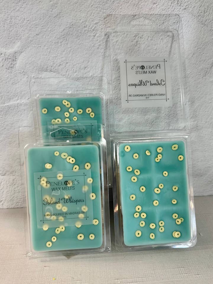 Sussurri dell'Isola Cera da Sciogliere per la vendita all'ingrosso da parte di Penelope's Soaps & Such