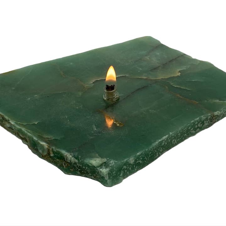 Roccia Roba - Wholesale Novelty Candle - ROCK CANDLE KIT - green quartz1