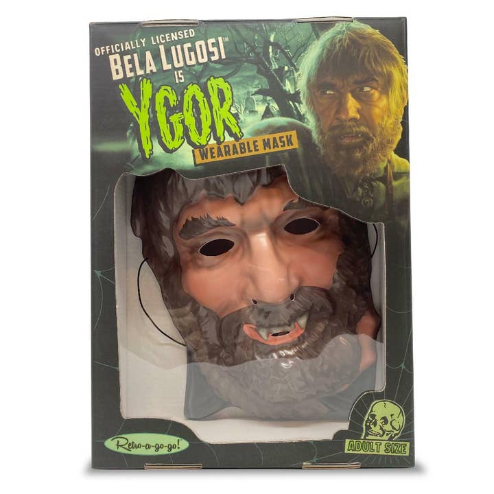 Retro-a-go-go! - Wholesale Wall Accent - Bela Lugosi is Ygor Wearable Mask - Crypt Color
