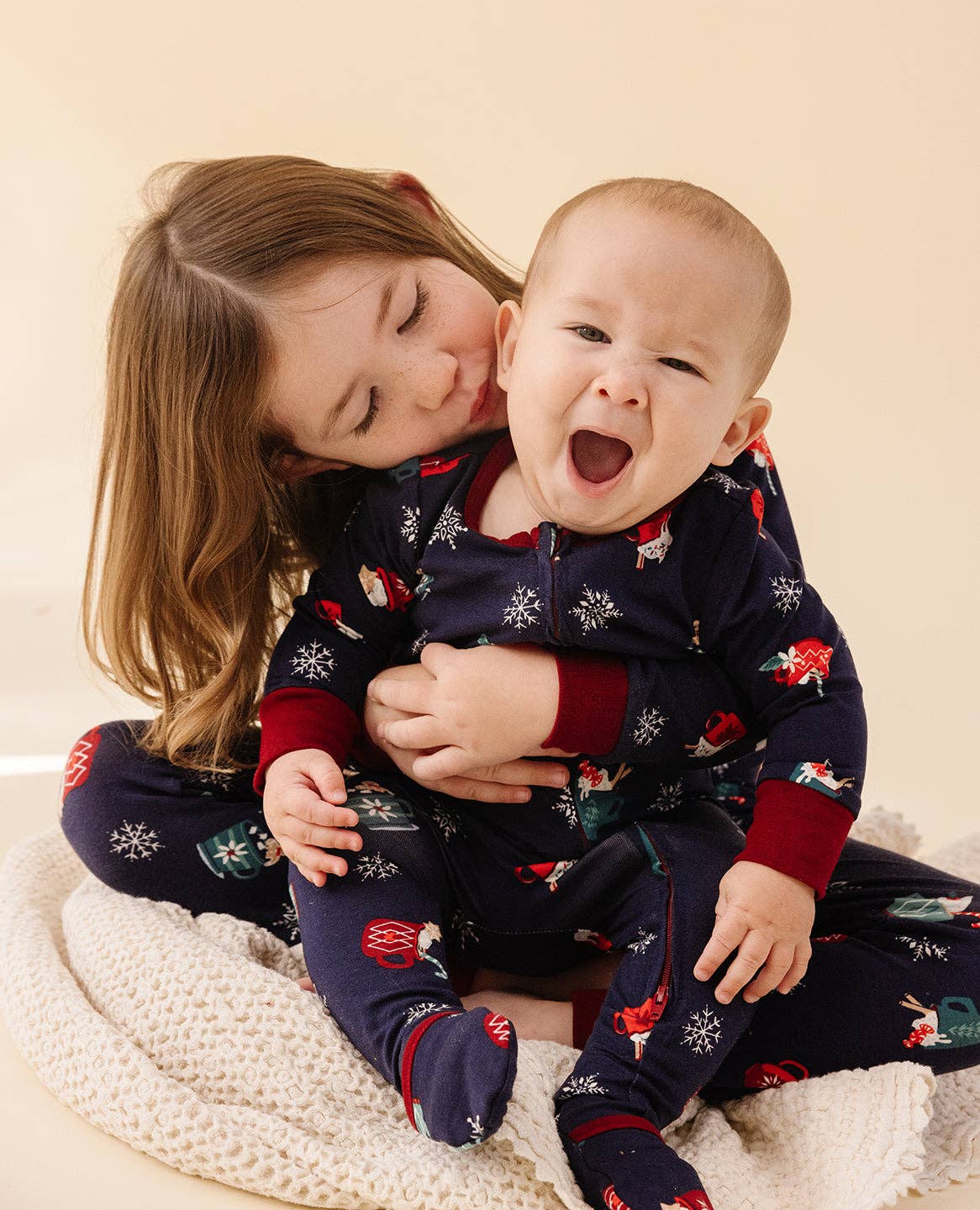 Lark - Wholesale Jumpsuit - Baby - Holiday Convertible Footie in Cozy Cocoa2