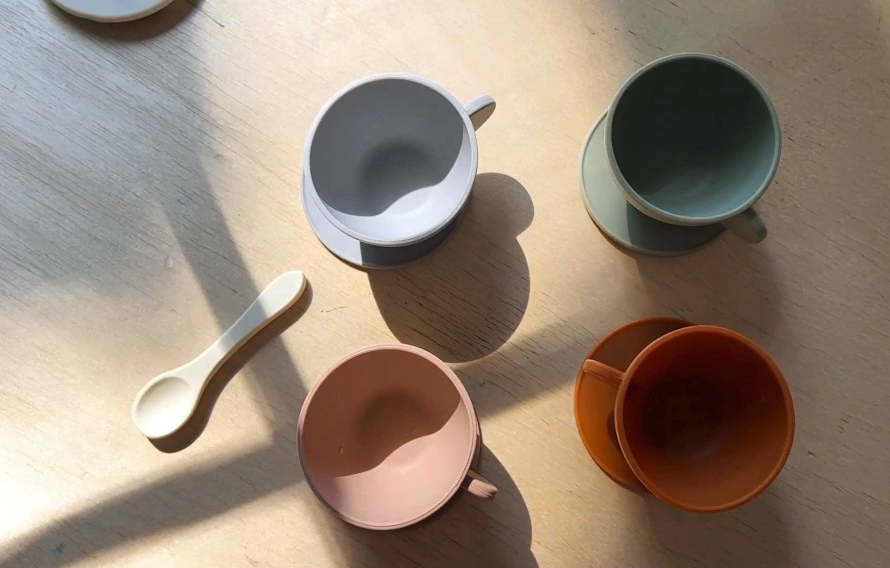 Marlowe & Co - Wholesale Toy Feeding Set - Kids - Cream Multi Mix Silicone Tea Play Set9