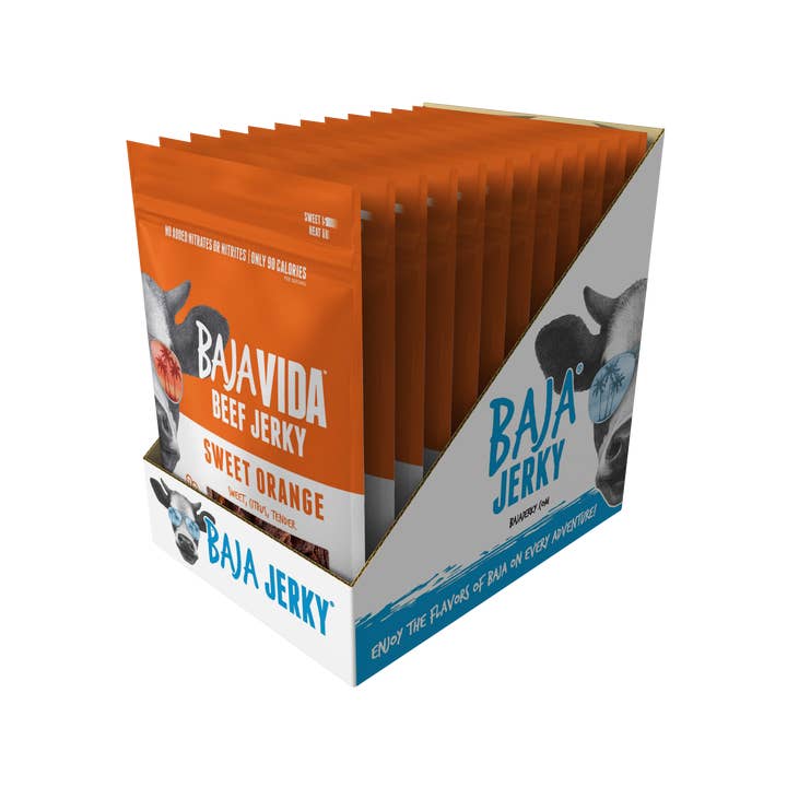 Baja Vida Snacks - Wholesale Jerky - Baja Vida Beef Jerky - Sweet Orange