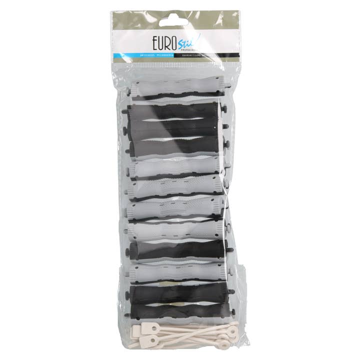 Eurostil Bigudi 12 Bicolor Wavy (01504) for wholesale by SUBLIME BEAUTY WHOLESALER SL