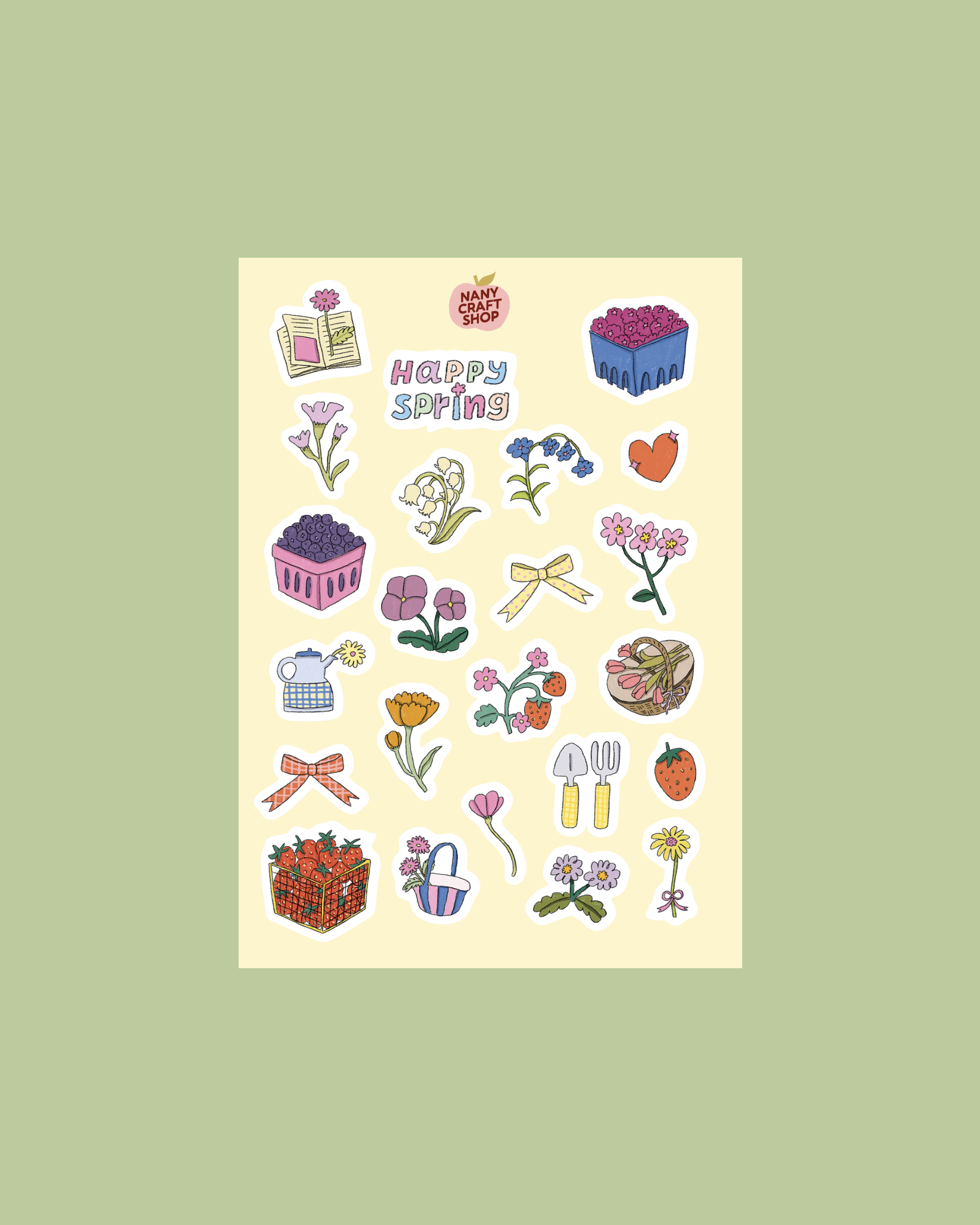 Nany Craft Shop - Wholesale Sticker - AVRIL A5 sticker sheet0