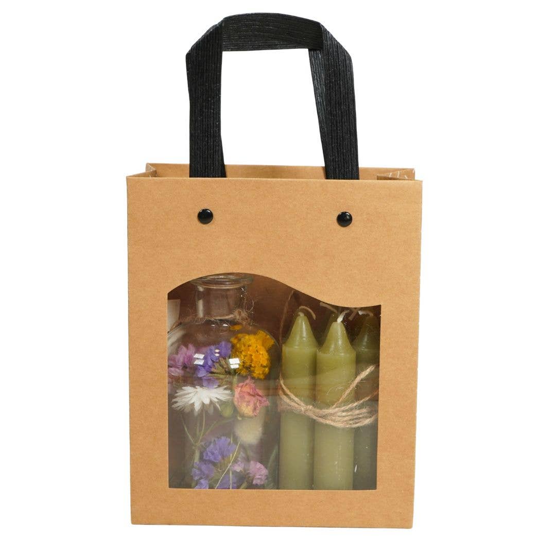 Wildflowers by Floriette - Wholesale Vase - Helderheid Vaas met Cadeautas - Multi3