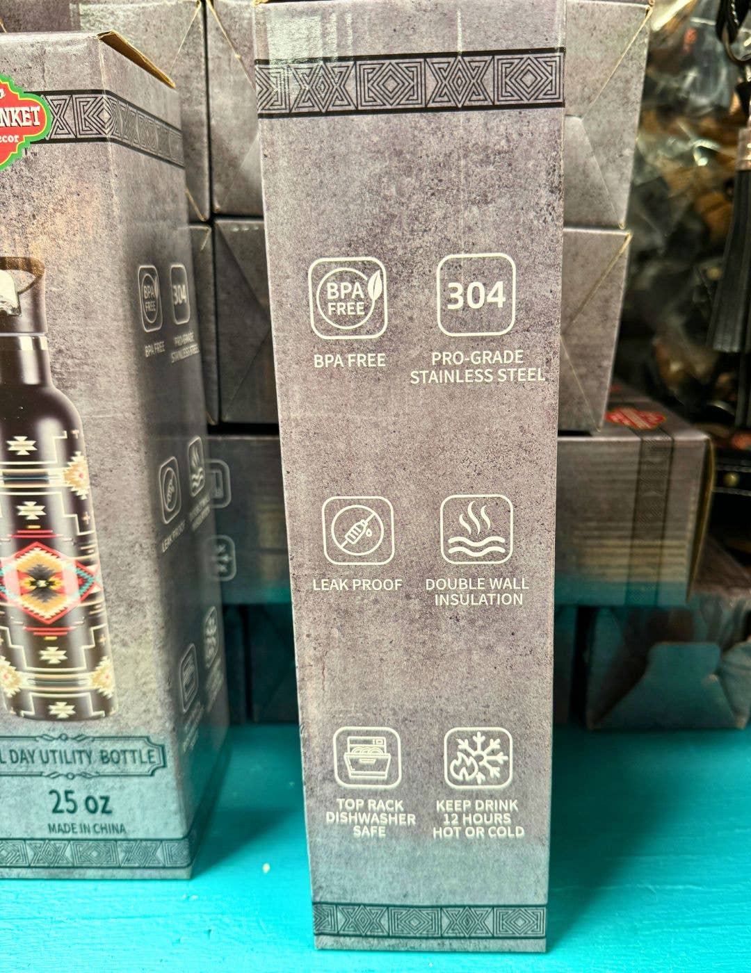 El Paso Saddleblanket - Wholesale Water Bottle - All Day Utility Bottle, Design A3