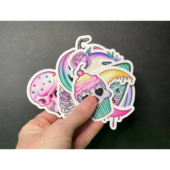 Mystic Spooky Sticker bundle, 9pc set for wholesale by BLT Customs