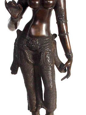 Uma debout | Fait main | Sculpture en laiton pour la vente par Exotic India Art