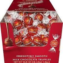 Long Island Candy Factory - Vendita all'ingrosso Confezioni di cioccolatini - Tartufi al cioccolato al latte Lindt Lindor, vassoio da 25,4 once