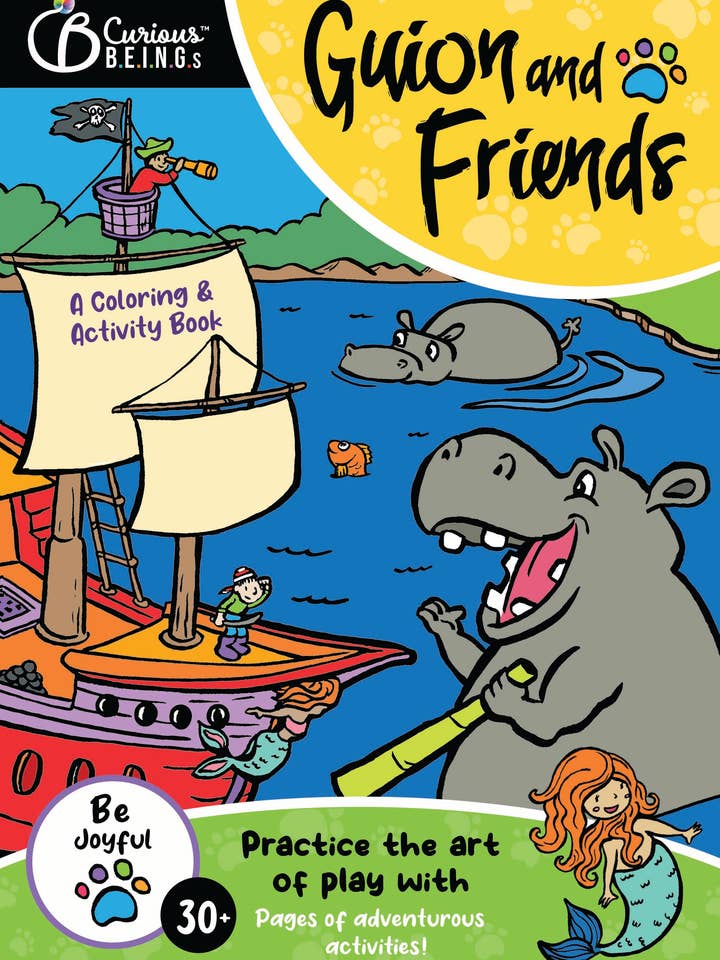 Practice the Art of Play with Guion & Friends Activity Book for wholesale by Curious B.E.I.N.G.s