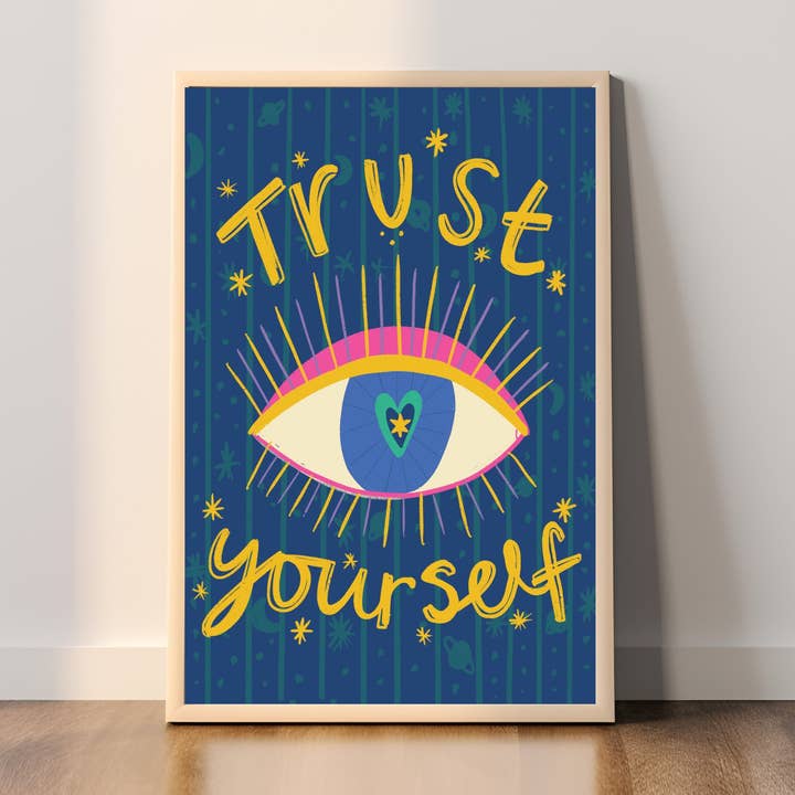 Lita på dig själv, öga A4 utskrift för wholesale av Memelou