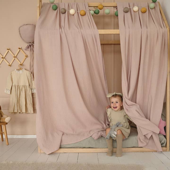 HelloLittleFox - Venta al por mayor Dosel - Niños y bebés - Toldo para cama de casa | Toldo de cama Montessori, casa para niños pequeños
