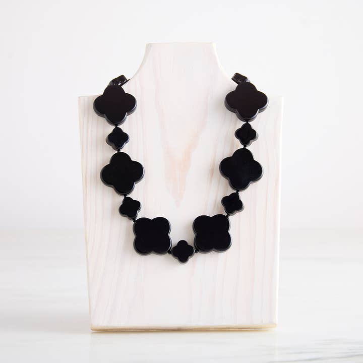 Midnight Clover Cooling Necklace- New for wholesale by Hot Girls Pearls-Freezable Cooling Jewelry