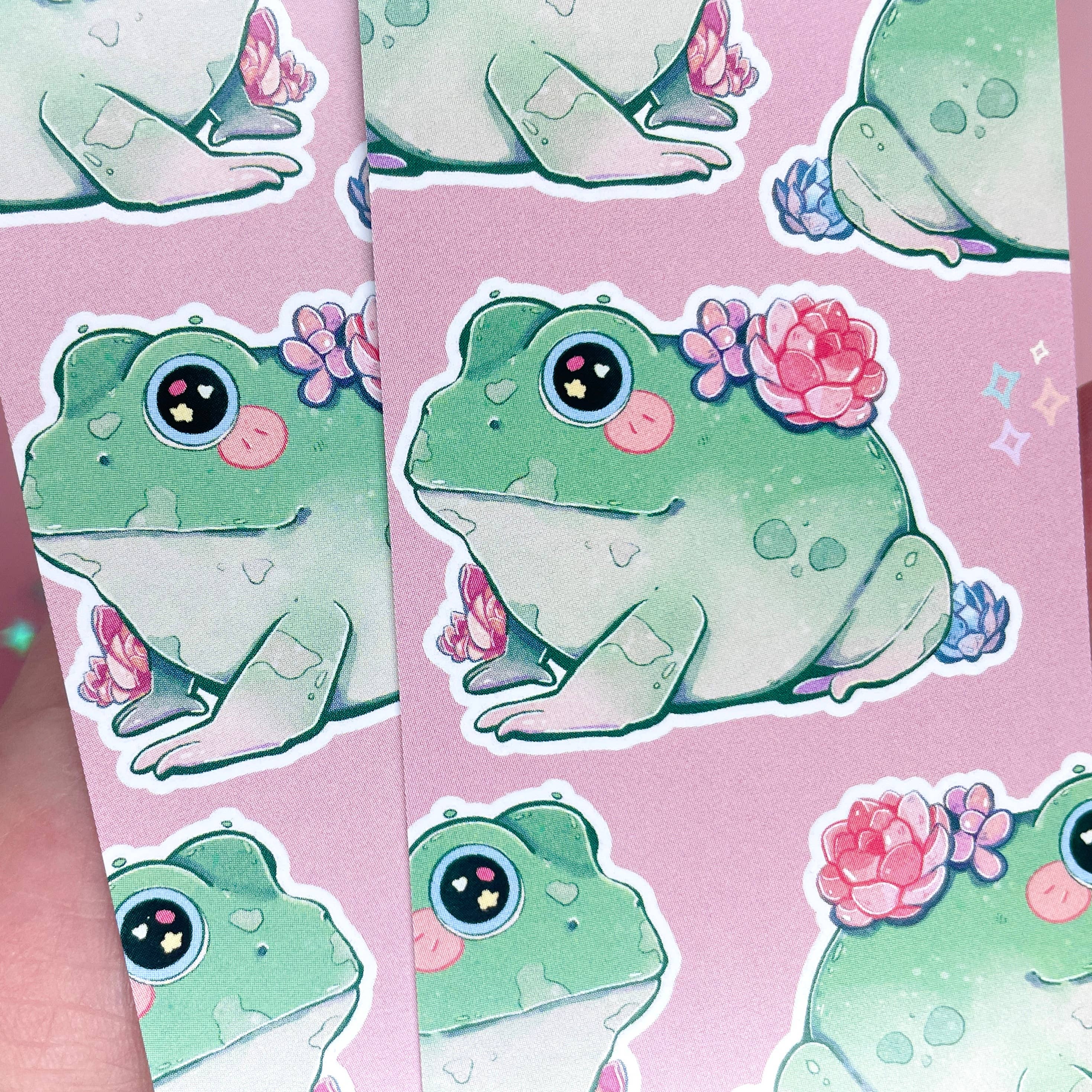 BubblesArtCraft - Vendita all'ingrosso Segnalibro - Segnalibro a forma di rana succulenta | kawaii | Segnalibro carino |9