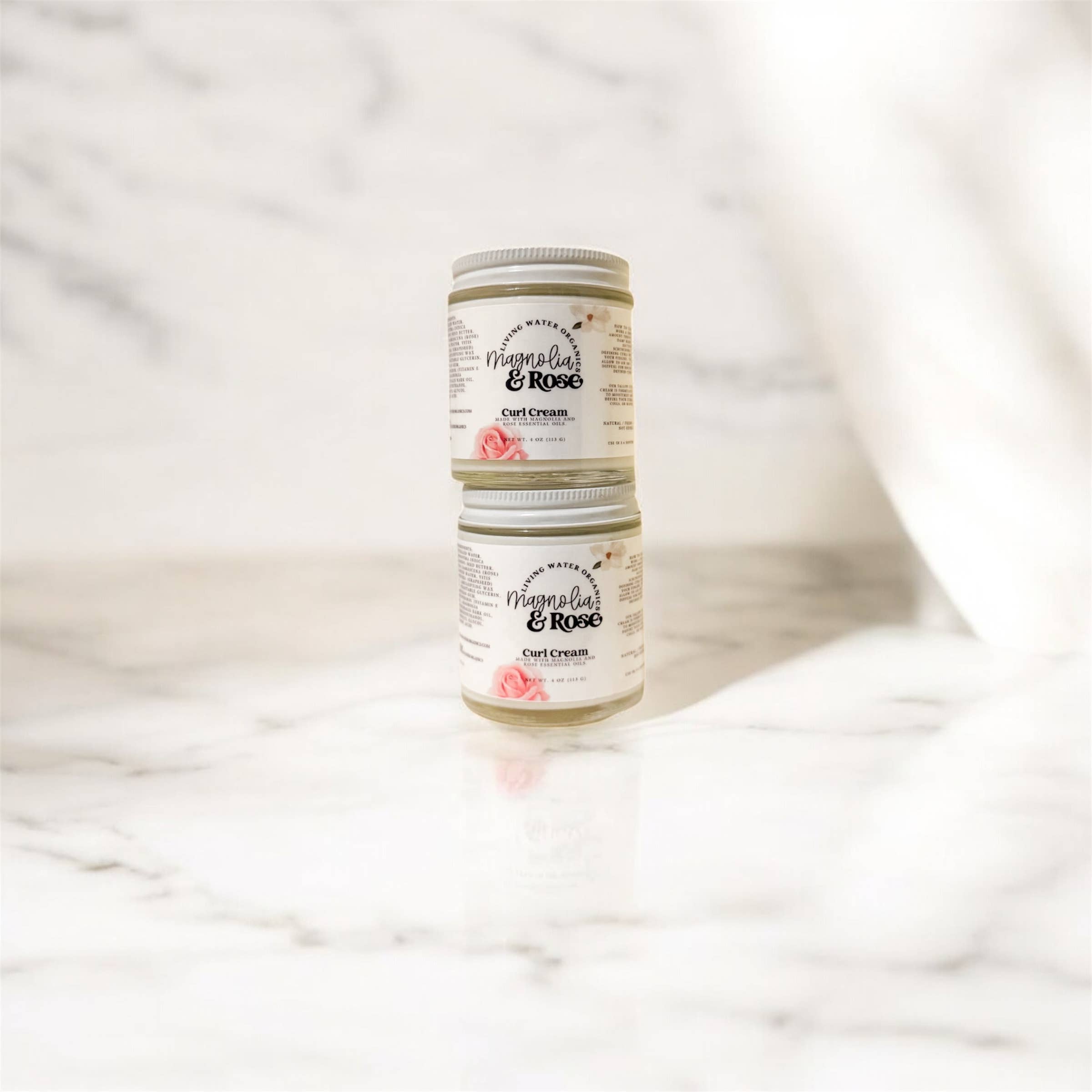 Living Water Organics - Wholesale Hair Styling Gel/Mousse - Magnolia & Rose Curl Cream2