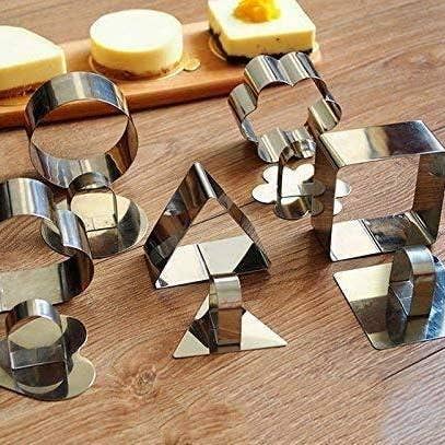 VIGOR - Wholesale Cake Pan - 3D Cake Molds with Pusher Lifter Cooking Rings Set of 4